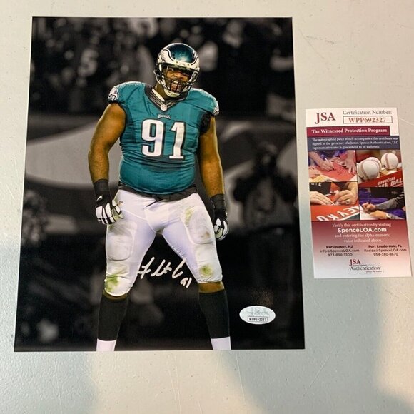 Fletcher Cox Autograph Signed Philadelphia Eagles 8x10 Photo JSA - Picture 1 of 4